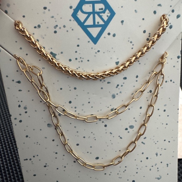 Amelia Roe multi strand necklace gold plated - Picture 4 of 5